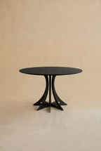 Table Fibonacci - Acier noir et bois massif