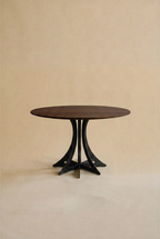 Table Fibonacci - Acier noir et bois massif